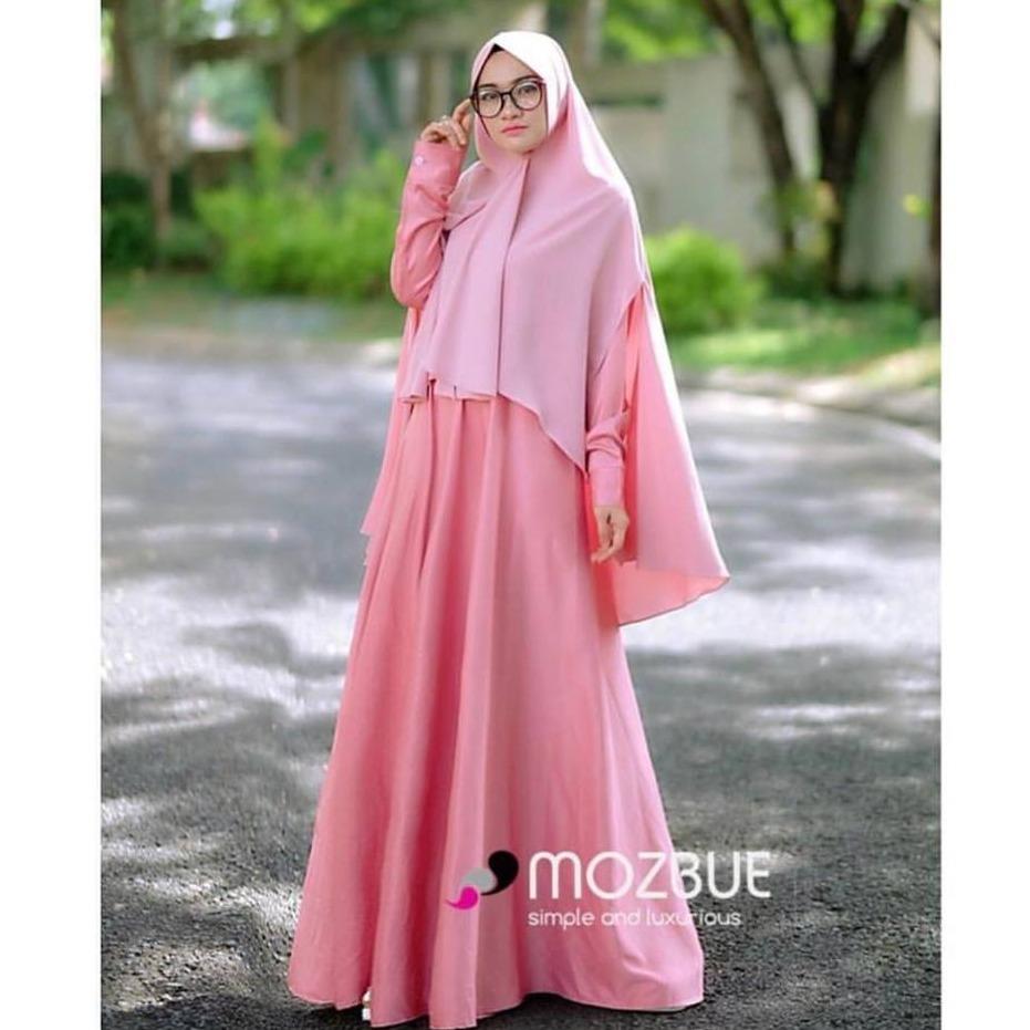 busana muslim murah AJWA SYARI gamis set khimar