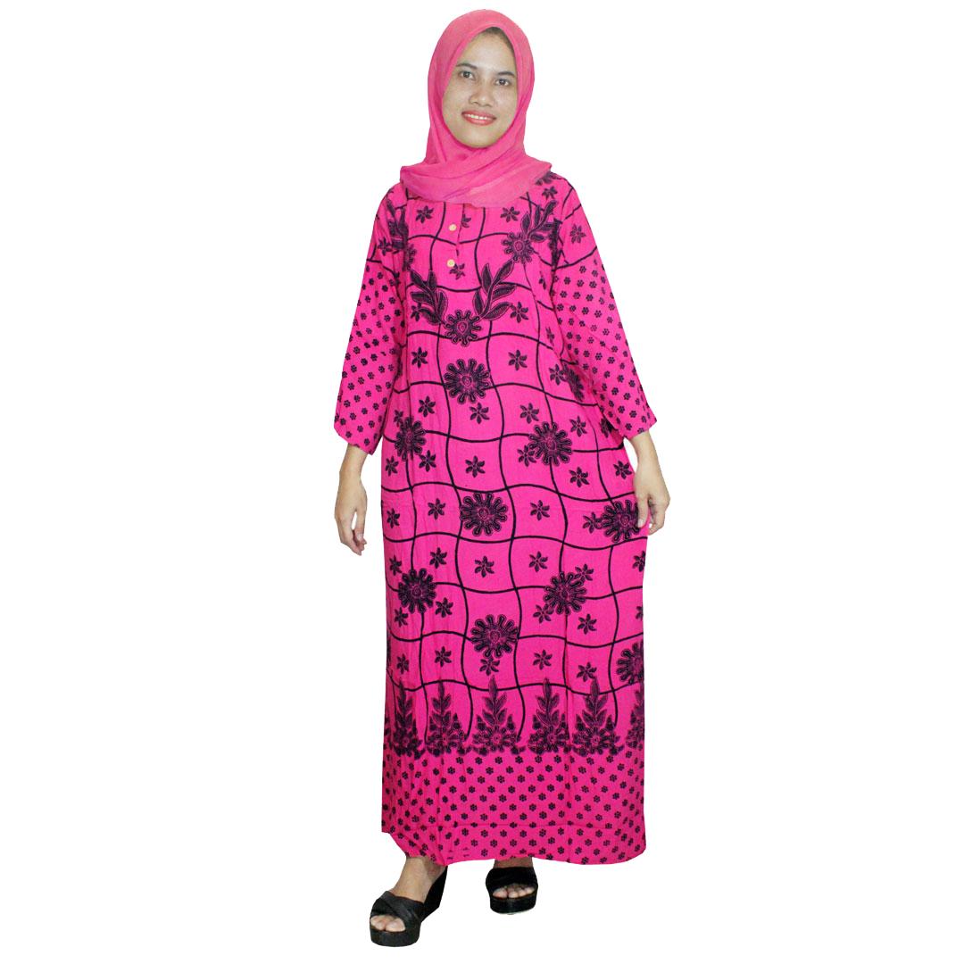 Longdres Batik, Daster Lengan Panjang Batik, Baju Tidur, Piyama, Kancing, Daster Bumil, Busui (LPT001-95) Batikalhadi Online