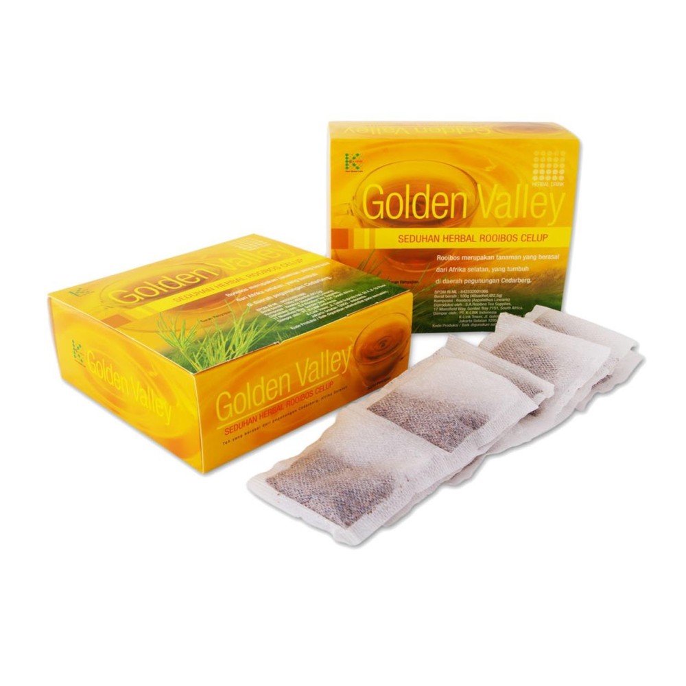 Minuman Teh Herbal Serbuk Rooibos Golden Valley