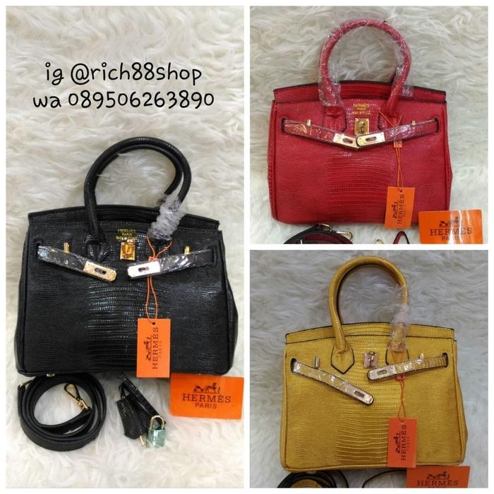 PROMO!!! Tas wanita Hand Bag Hermes@ Lizard Import Premium Quality - MtNkPg