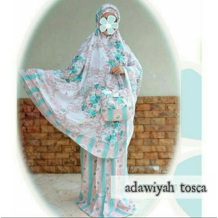 MUKENA BALI RAYON MOTIF SHABBY CHIC VINTAGE KEKINIAN / PERLENGKAPAN SHOLAT / TELEKUNG / MUKENA DEWASA BERKUALITAS
