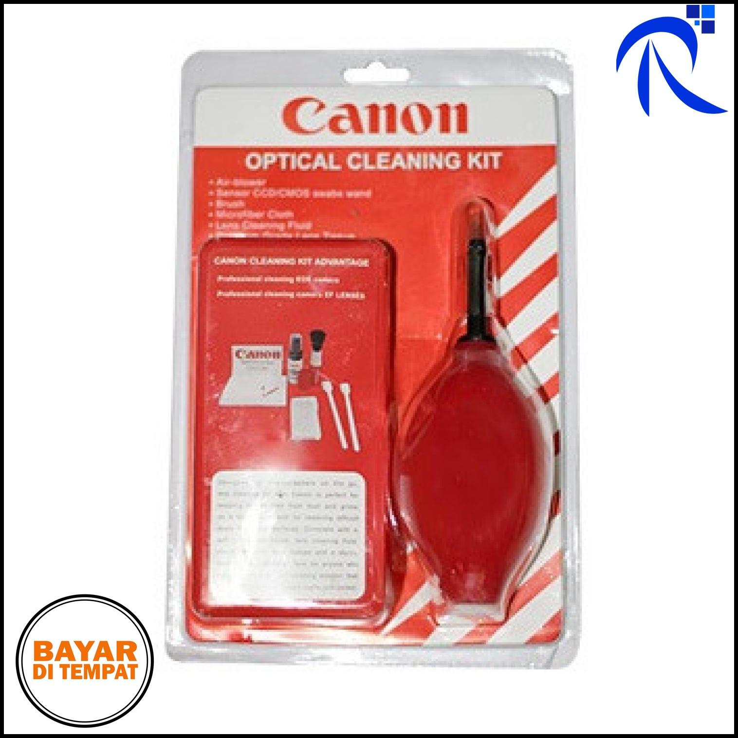 Cleaning Set for Camera Canon Satu Sets Kit Pembersih Brush Kamera - Merah / Red - Peniup Udara Kain Lembut Cairan Pembersih Bulu Sikat FREE ONGKIR !!