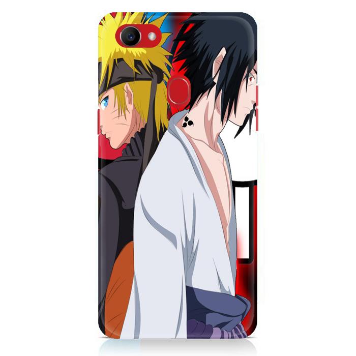 Casing Hardcase Oppo F7 Motif Sasuke Uchiha Vs Naruto Uzumaki Shippuden Z0686
