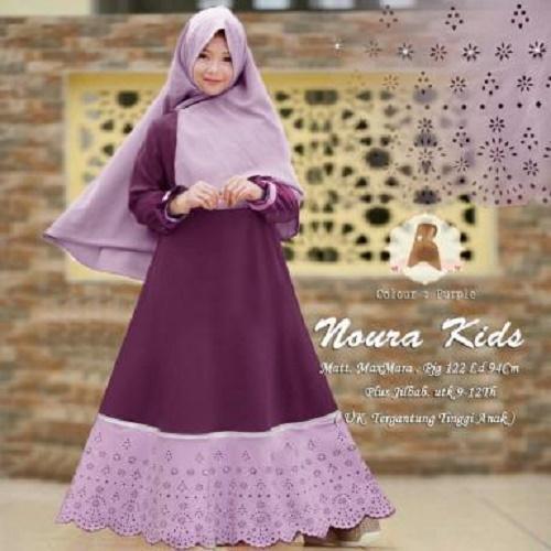 SUPPLIER GROSIR 15692 S21 BAJU MUSLIM ANAK PEREMPUAN MAXI DRESS LENGAN PANJANG MAXY PAKAIAN BUSANA PESTA WANITA SYARI GAMIS KIDS TERBARU WARNA UNGU MURAH TERMURAH BAHAN MAXMARA LOTUS