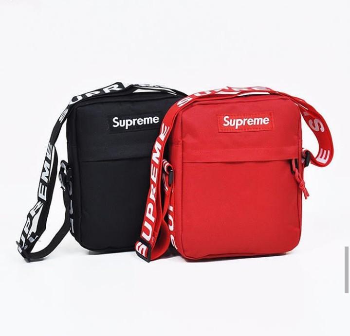 Tas Selempang Waistbag Hitam kombinasi