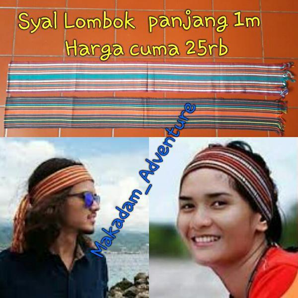 Syal Etnik Lombok Kain Tenun Rajut Ikat Kepala Suku Sasak