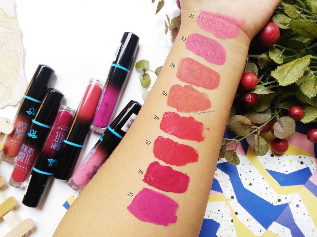QL Lipcream Matte / Lips Cream Matte Lipstik Cair QL Cosmetics - No 24 Nudy Classic