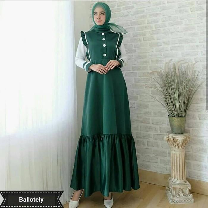 BEST SELLER SUPER MURAH BAJU GAMIS DRESS TERBARU || UANISYA || HARGA KONVEKSI READY STOCK (Navy)