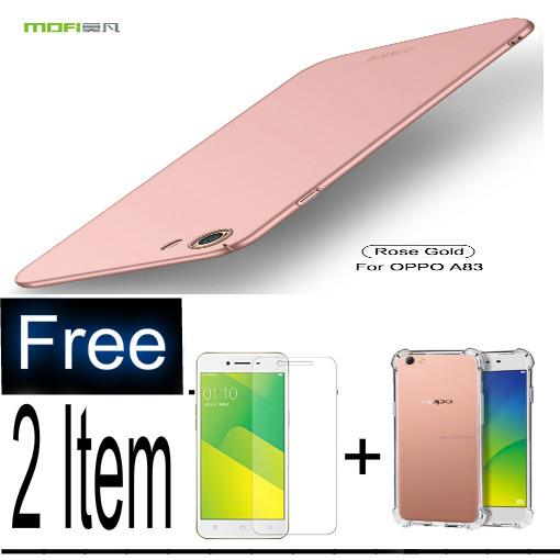 Hard Case Baby skyn for Oppo A83 BLACK/BLUE/RED/GOLD + Tempered Glass Protecktor Oppo A83_ + Anticrack Oppo A83_BENING _Akio_SHop