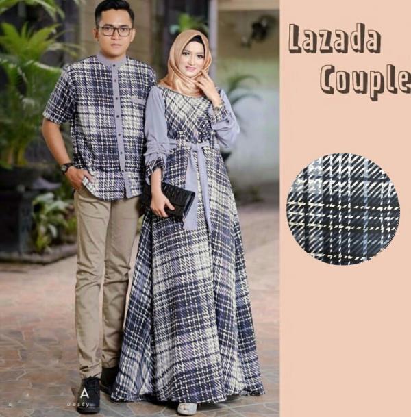 Restok Lazada Couple Best Seller - Gamis Syari Muslim Murah Terbaru 2018 Grosir Pakaian Wanita Busana Pesta Maxidress Modern Baju Kurung Khimar