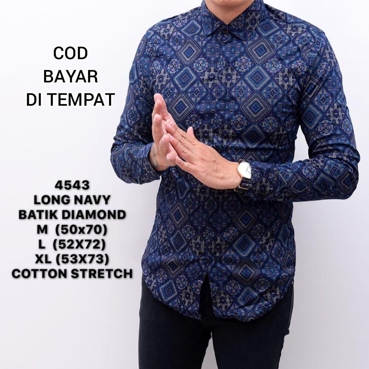 Kemeja batik songket pria murah/baju resmi cowok slimfit/batik songket pria distro premium diamond