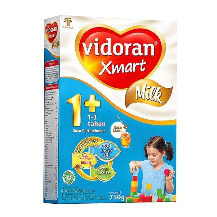 Vidoran Xmart 1+ Vanila /Madu 750Gr (kemasan baru 725gr)