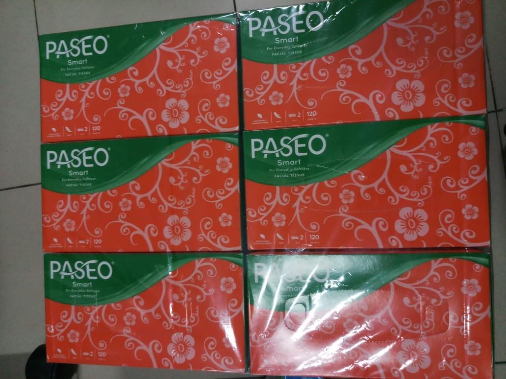 PAKET HEMAT !!! 12 Pcs PASEO BOX Original Tisu Tissue Smart 120 sheets 2 ply ( ISI 12 PCS )