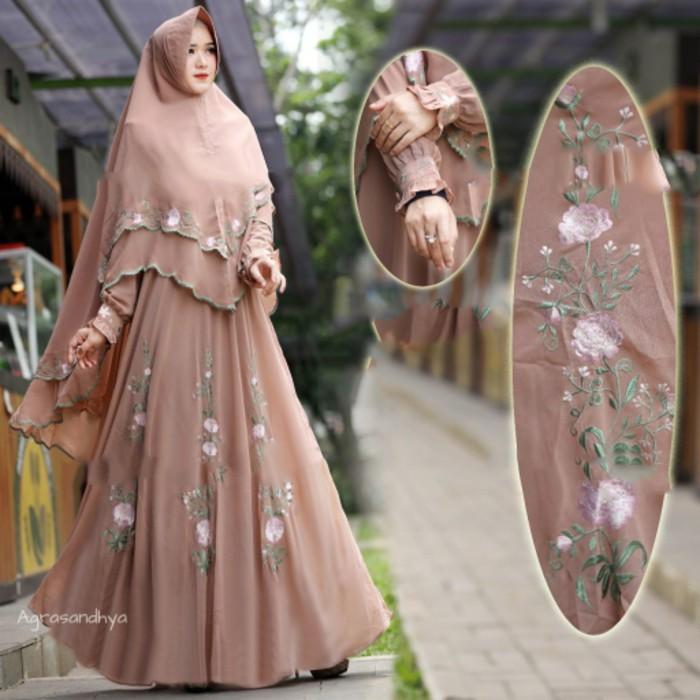 Cuci Gudang !!! Baju Butik Arbella Syari Coklat Busana Muslim Gamis Pesta Mewah Murah