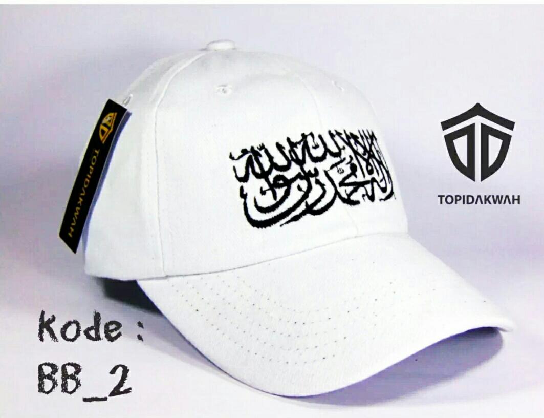 Topi distro pria/topi tauhid muslim style bela tauhid