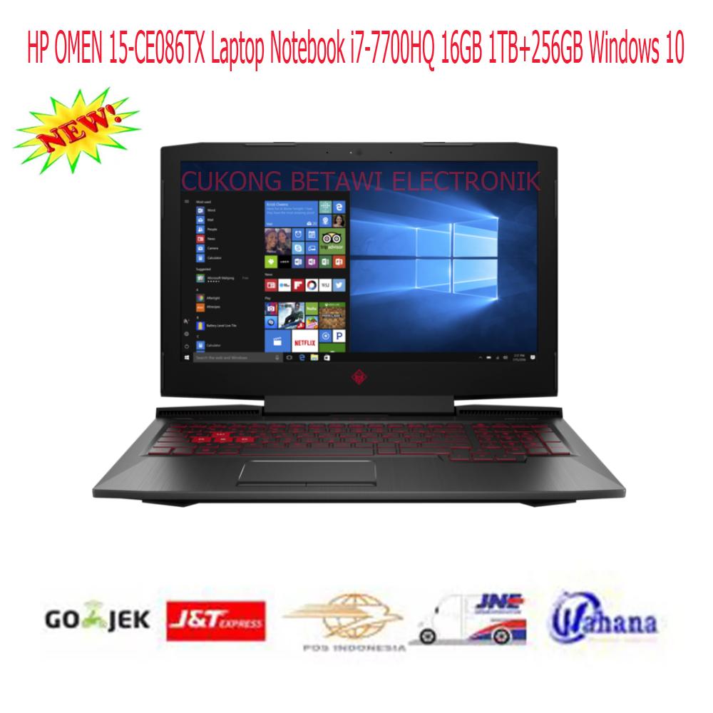 HP OMEN 15-CE086TX Laptop Notebook i7-7700HQ-16GB-1TB-256GB WIN10