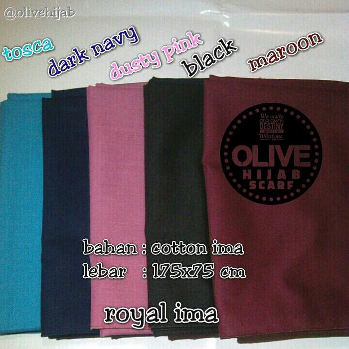 OLIVE hijab ima pashmina / pasmina / kerudung / jilbab 100% katun A3248