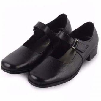 Fianabila Sepatu Pantofel Paskibra Wanita Bertali / Sepatu Sekolah Anak Wanita - BLACK