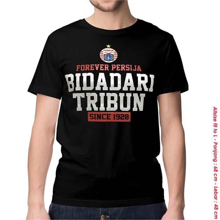 KAOS BAJU DISTRO BOLA INDONESIA - PERSIJA BIDADARI TRIBUN BLACK