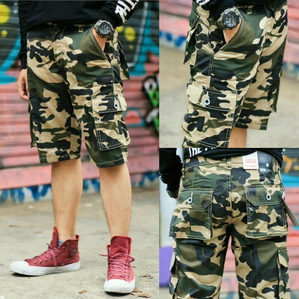 3R/celena kargo pendek/pria / ijo armi