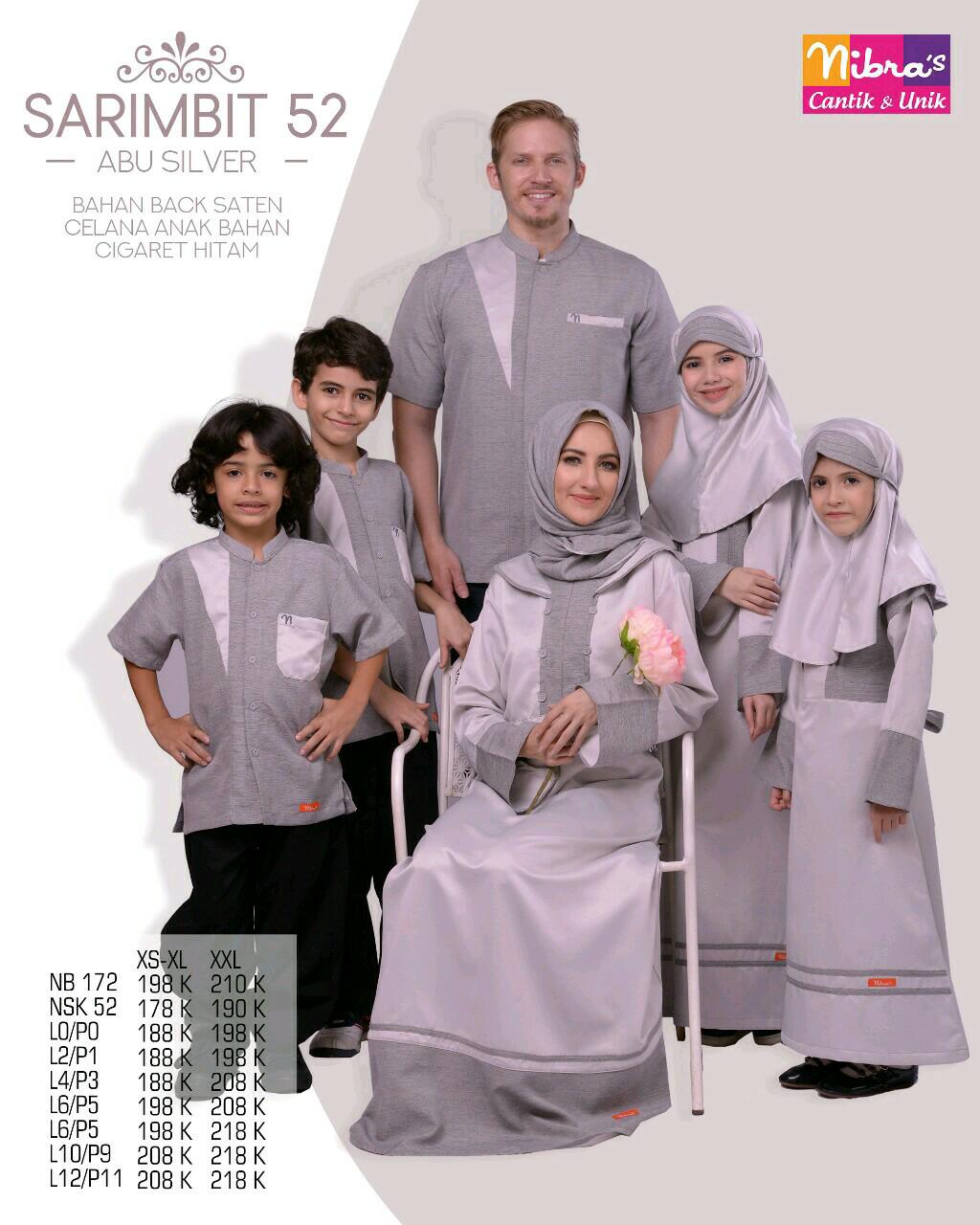 Nibras Sarimbit 52/gamis/baju Muslim/couple muslim