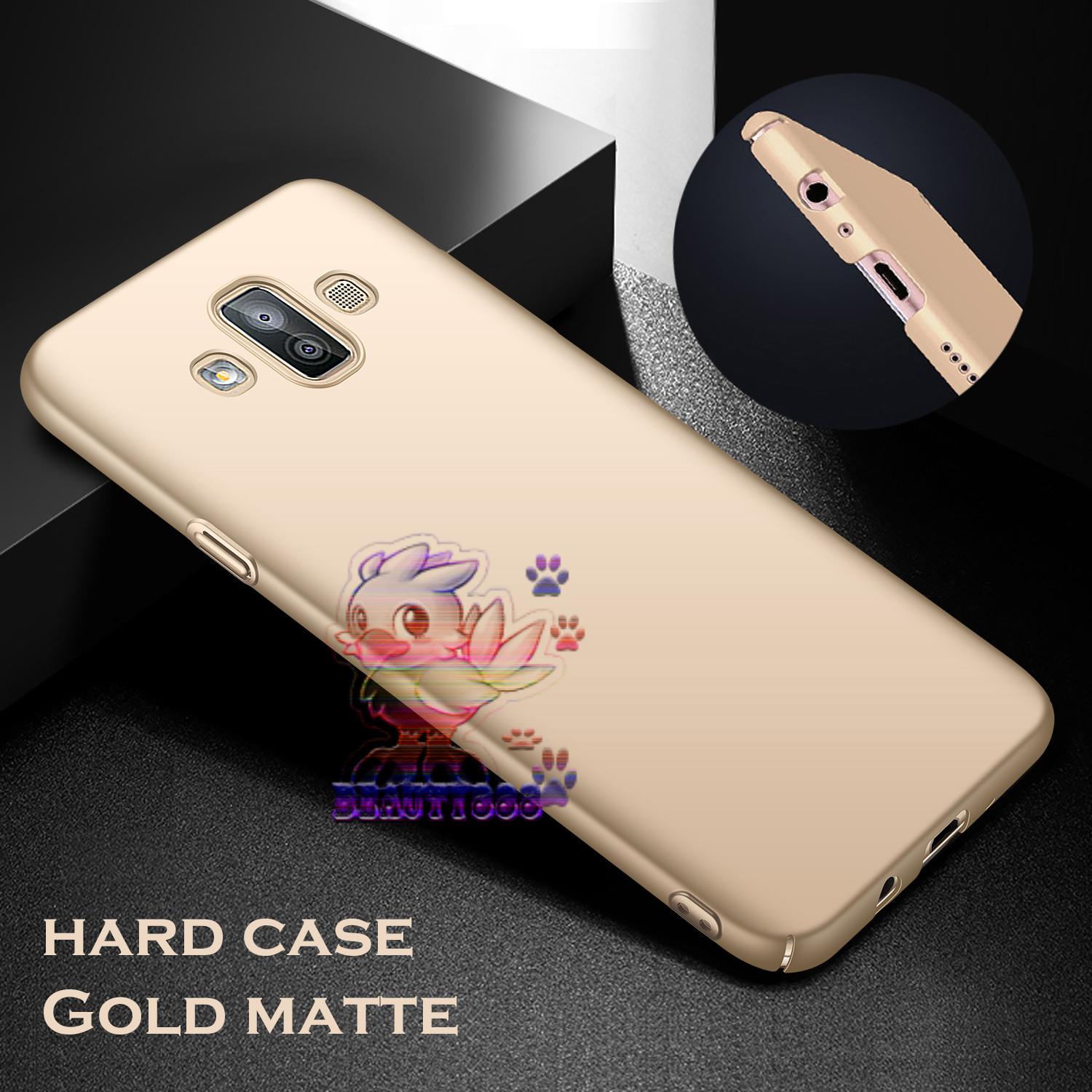 Case Samsung Galaxy J7 Duo Hard Slim Gold Mate Anti Fingerprint Hybrid Case Baby Skin Samsung Galaxy J7 Duo Baby Soft Hardcase Samsung J7 Duo Plastic Back Cover / Casing Samsung J7 Duo / Case Samsung Galaxy J7 Duo - Emas