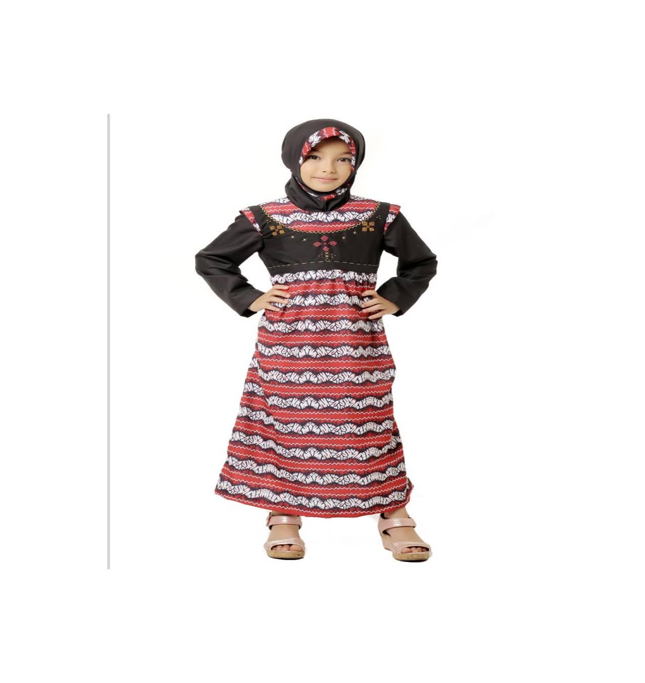 Gamis Anak Azka Ufaira Gask 22 - Black