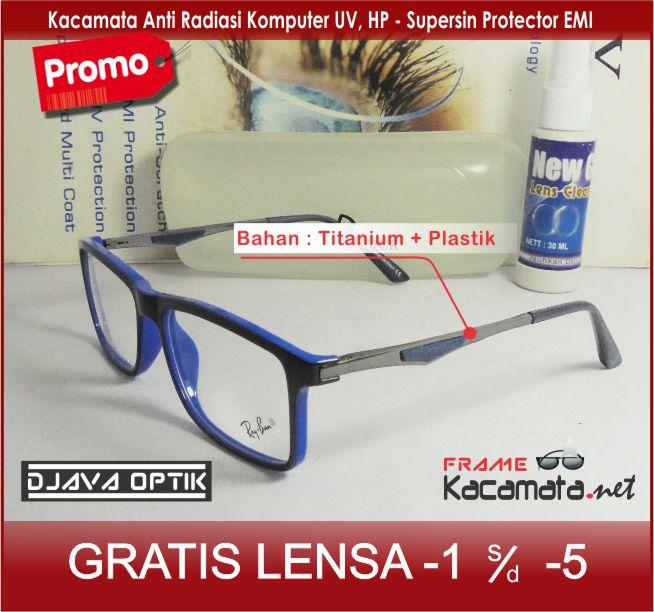 Frame Kacamata 8910 + Lensa minus/plus/silinder Kacamata Baca & Resep