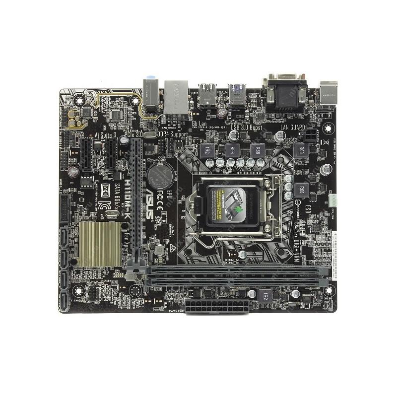 Motherboard Asus LGA 1151 H110M-K Rev 1.02 | Garansi 1 Tahun