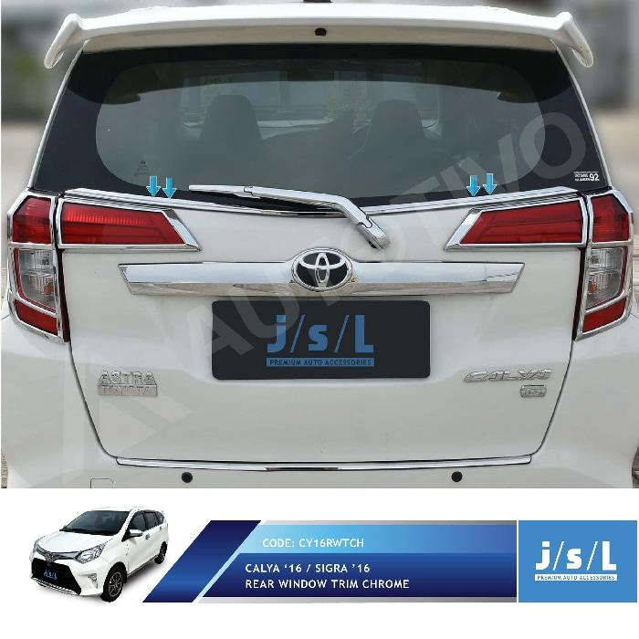 Toyota Calya List Kaca Jendela Belakang JSL / Rear Window Trim Chrome
