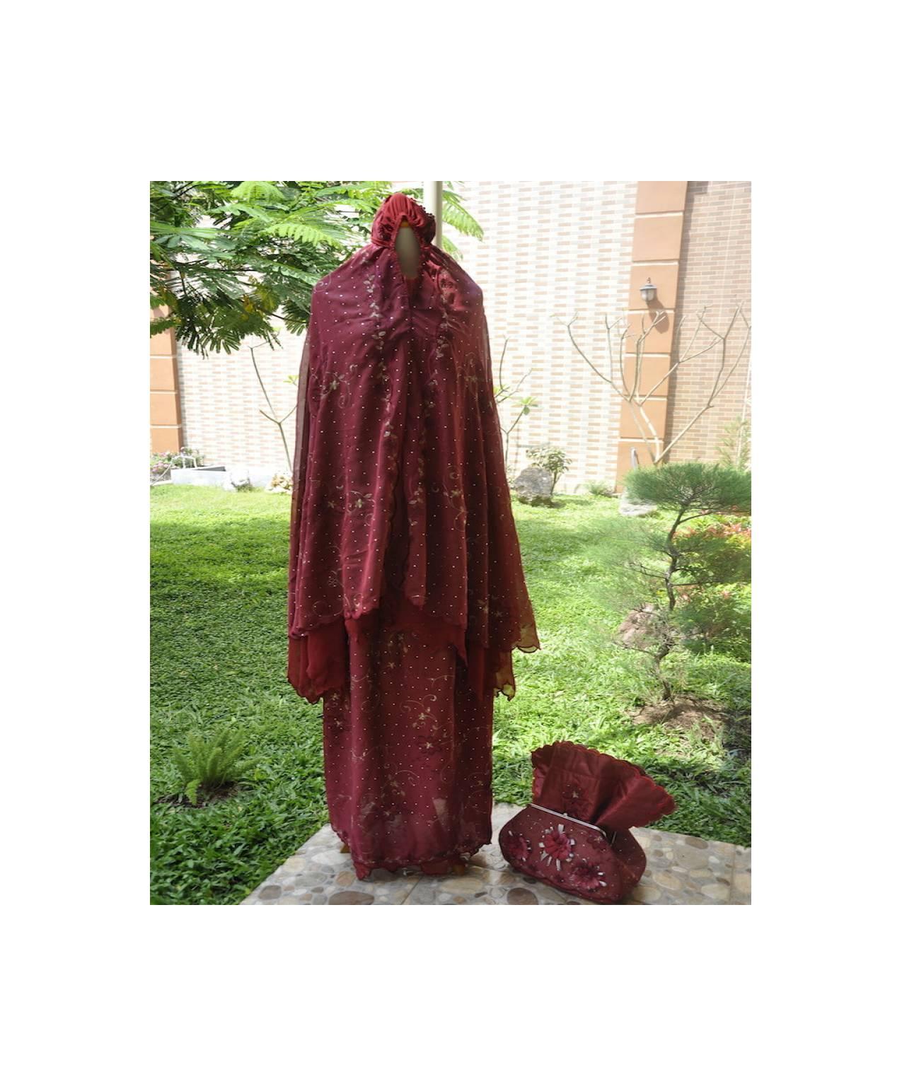 Mukena Susun Shireen (Maroon)