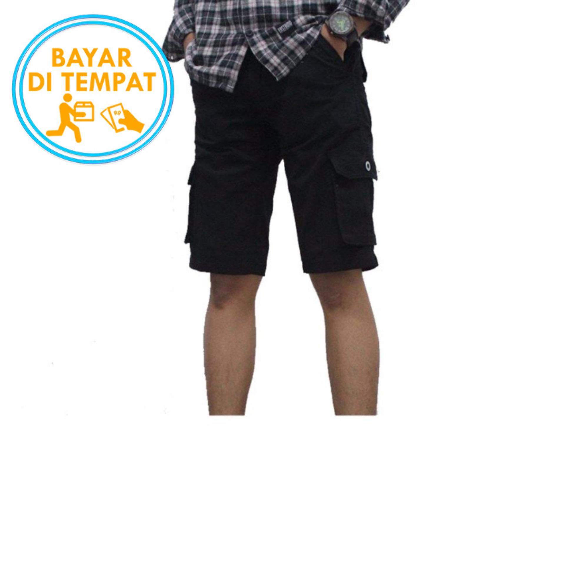 Celana Murah Cargo Pendek Hitam