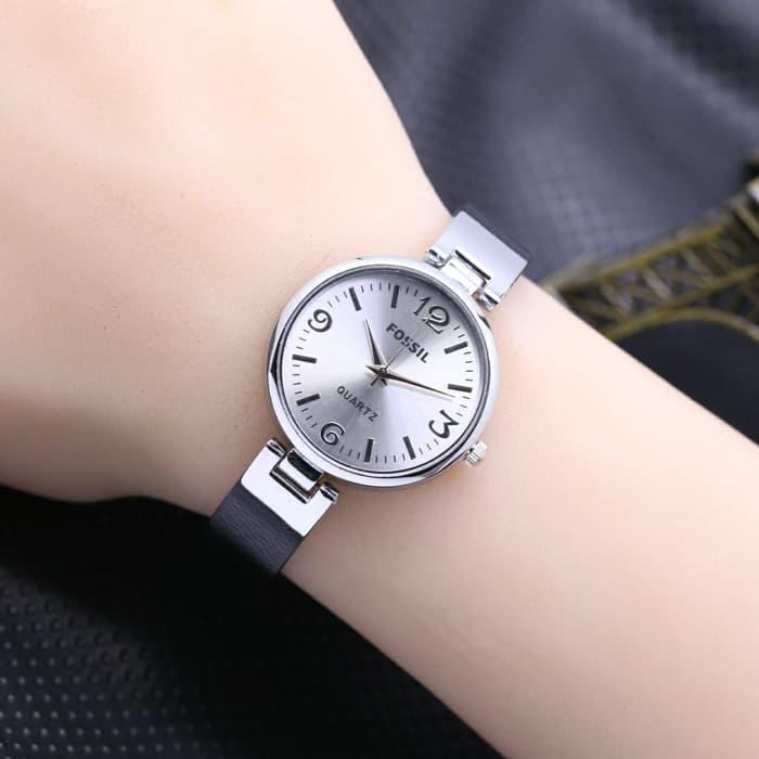 DISKON Jam Tangan Wanita / Cewek Fossil Ladies Tania Rantai Silver White TERMURAH