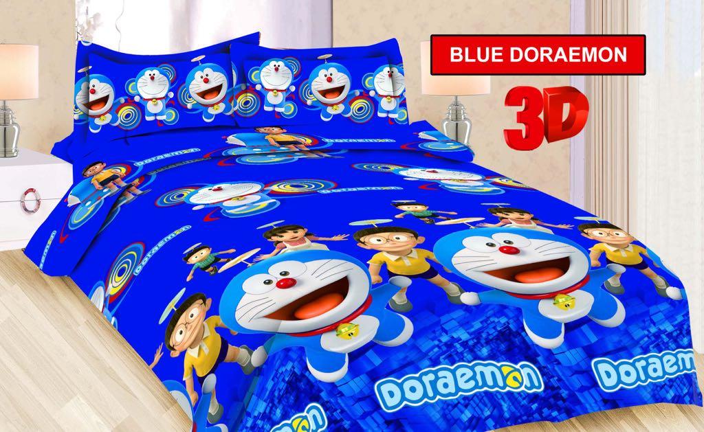 Sprei BONITA 3D size king 180x200 / sprei no. 1 / sprei bonita DORAEMON