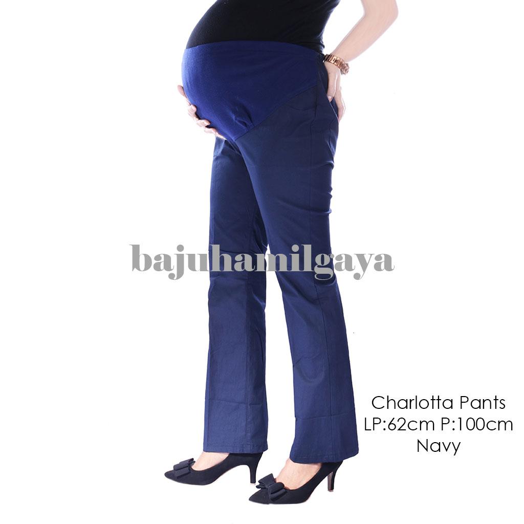 Baju Hamil Gaya - Celana Hamil - CHARLOTTA PANTS NAVY- Celana Hamil Murah - Celana Hamil - Celana Ibu Hamil - Celana Panjang Ibu Hamil - Baju Wanita Harga Murah - Celana Kerja Ibu Hamil - Baju Cewek Kekinian - Baju Hamil Lucu - Baju Hamil Murah
