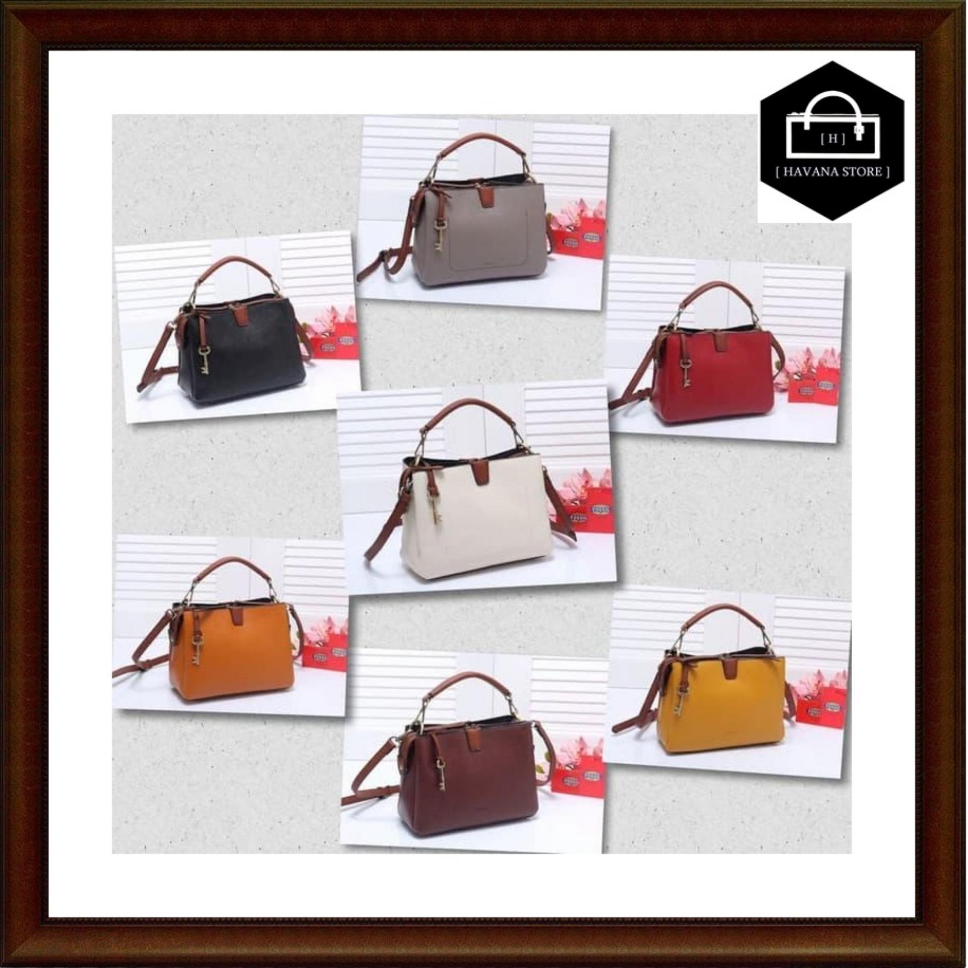 Tas Fossil 3 Ruang Crossbody Togo Semprem 894 / bag / branded / mirror / premium / asli / original / impor / batam / bag / tas / handle / jinjing / kulit / gucci / hermes / chanel / lv / louis / fossil / dior / zara / bonia