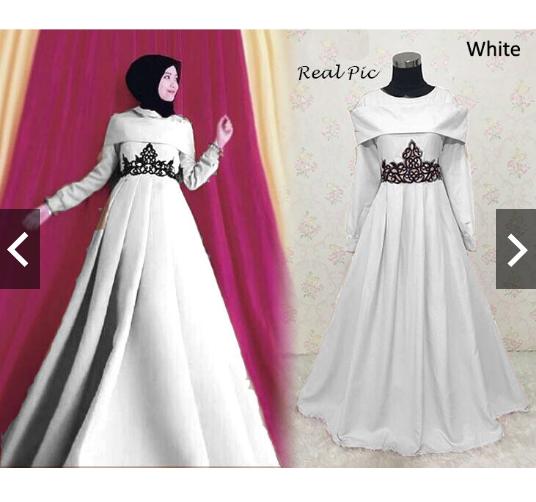 MoslemWear Gamis Pesta Sabrina Premium (Real Pic) Gamis Pesta Bordir - Gaun Pesta Sabrina - Fashion Baju Busana Kondangan Muslimah premium - Gamis Syari Pesta Modern Mewah Elegan - Kebaya Modern Hijaber Remaja Party Maxi dress Hijab Jilbab ihniara