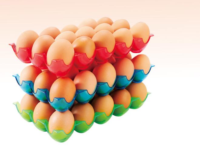 Rak telur ayam organizer isi 15 pcs egg organizer susun rapi - HHM188