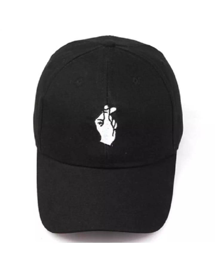 Topi Baseball Cinta Gerakan Jari Menyulam Golf Pria Wanita Snapback Topi Sirip Sedikit Jantung Cinta Matahari Truk Topi Gorras- Intl Fancyqube