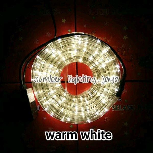 Lampu Selang Led - Lampu Hias - Lampu Taman - Lampu natal Warm White 10 meter