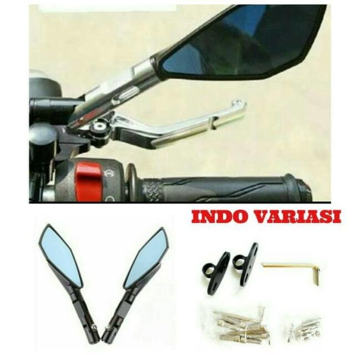 Spion Tomok Full Cnc/ Spion Tomok 2 Full Cnc/ Vering Semua Motor | ( spion motor variasi kaca honda yamaha beat nmax vario bulat scoopy )