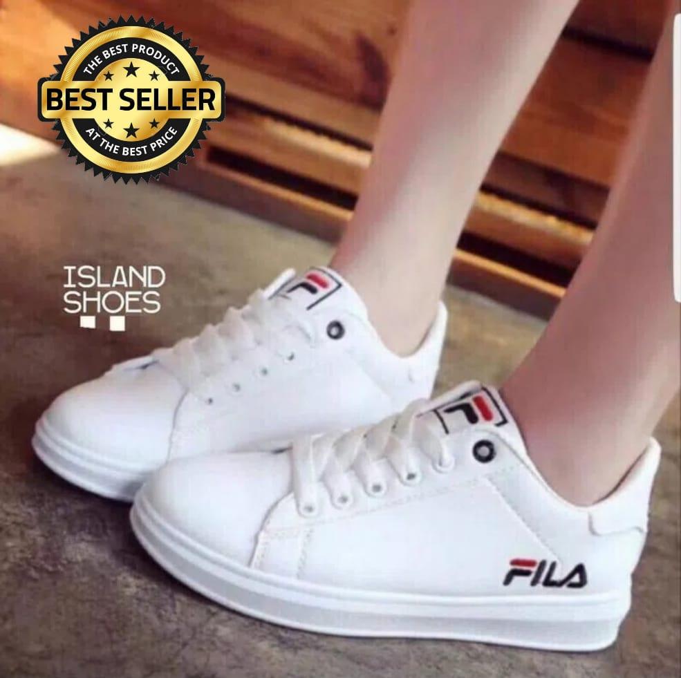 Sepatu Kets Sneaker Putih Pria/Wanita - Sepatu Santai - Sepatu Sekolah 
