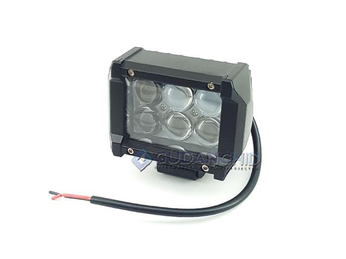 Promo Gajian Lampu Tembak Sorot LED Epistar CWL 18W 6 Mata LED 5D Lensa Spotlight