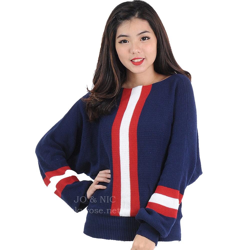 JO & NIC Giselle Batwing Knit Sweater BigSize - Atasan Wanita Rajut Jumbo