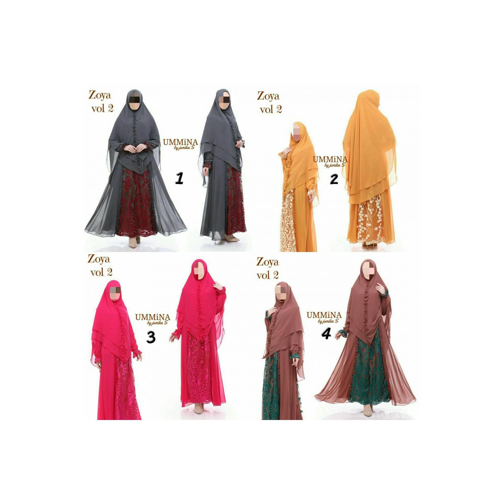 Gamis Dress Baju Muslimah ZOYA VOL.2 UMMiNA