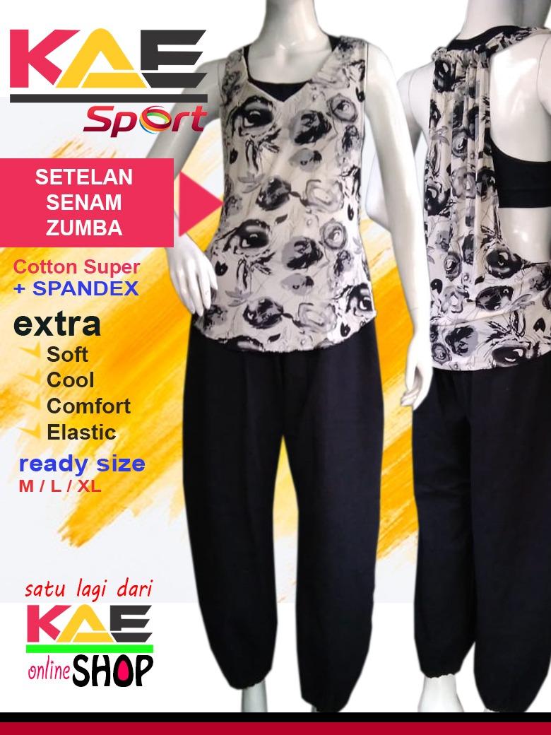 Setelan senam joger zumba L dan XL
