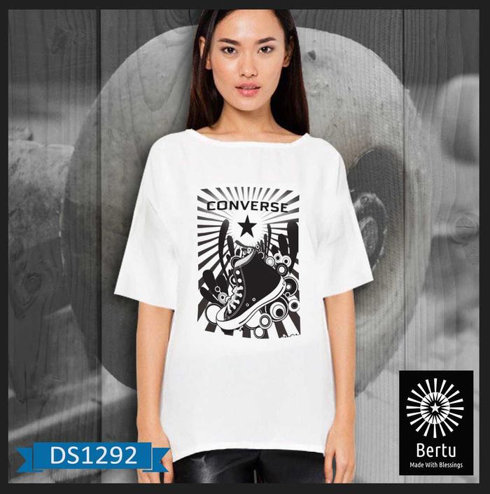 Jual Kaos Cewe Big Size Converse Kode : DS1292