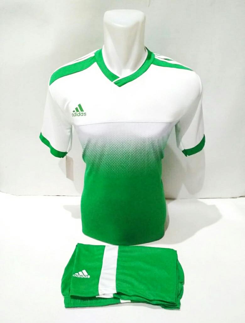 Baju Kaos Olahraga Jersey Bola Setelan Futsal Volley Ad 04 Hijau