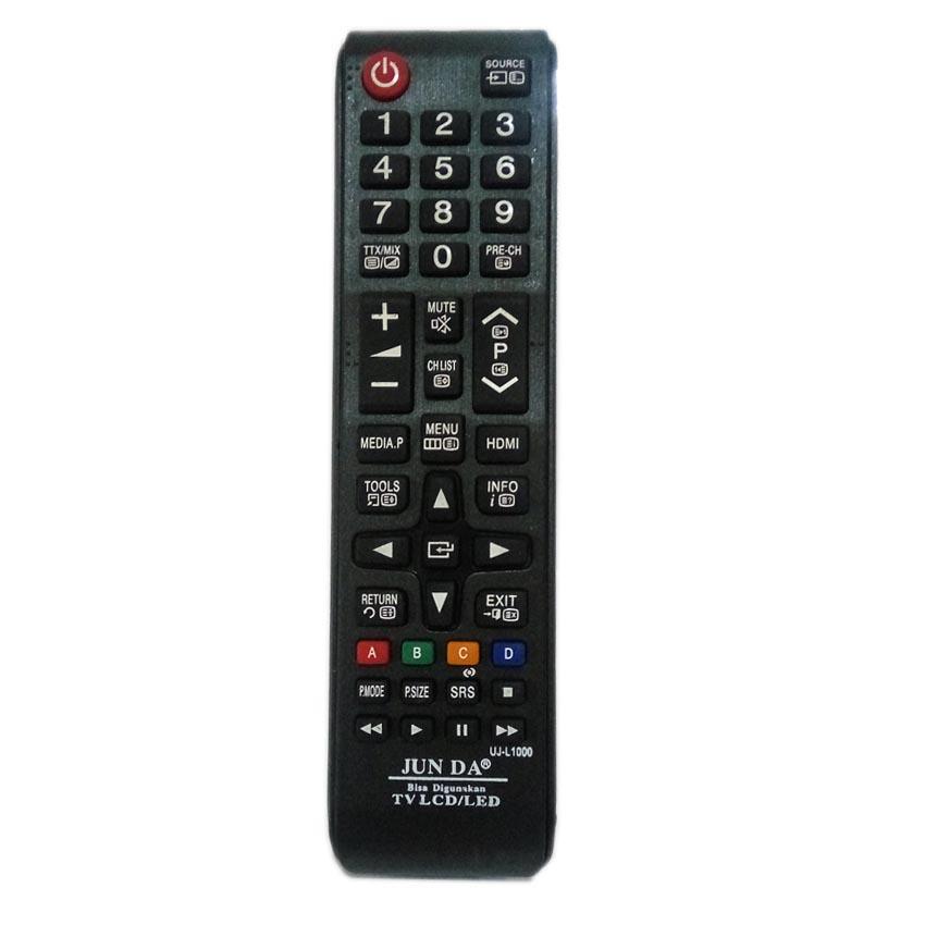 Junda Remote Untuk TV SAMSUNG / Thosiba/ Sharp / LG / Dll ( Untuk Semua Tv Flat ) LED/LCD - UJ-L1000 - Hitam