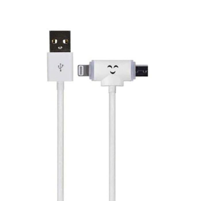 Wellcomm Kabel Data T 1.5m Micro USB - Putih